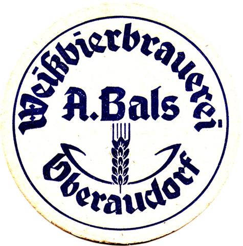 oberaudorf ro-by bals rund 1a (215-weibierbrauerei-blau)